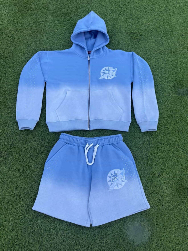 Custom Gradient Co-ord Set - Blue